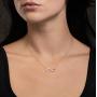 Aria Belle Infinity Forever Heart Love Cubic Zirconia Platinum Plated Pendant Necklaces for Women