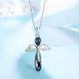 HERAYLI Guardian Angel Pendant Necklace for Women/Girls, Made with Swarovski Crystal Necklace Jewelry
