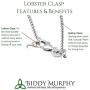 Men’s Silver Celtic Cross Pendant Double Sided 20 Inches Chain Made in Ireland
