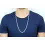 Quadri - Figaro Link Chain 7 mm in 925 Sterling Silver Italian Necklace for Men Women Boys Girls - 10 to 30 Inch - Premium Quality Made in Italy Certified - Gift Box Included