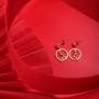 AOBOCO 925 Sterling Silver Christmas Theme Earrings Embellished with Crystal from Austria, Hypoallergenic Dangle Drop Earrings, Fine Snowflake Jewelry Gifts for Women - Christmas Every Day