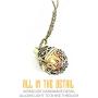 UMBRELLALABORATORY Steampunk FIRE Necklace - Pendant Charm Locket Jewelry- Great Gift-Bronze-Costume Accessory