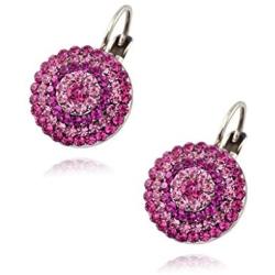 Mariana Saba Silver Plated Rondelle Drop Earrings 1193 5022