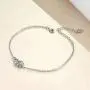 LUHE Sunflower Bracelets,Rose Bracelets,Daisy Bracelets,Sterling Silver Flower Bracelets for Women