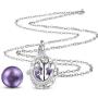 Harmony Ball Pregnancy Bola Necklace, AEONSLOVE Cat Stars Harmony Ball Locket Music Angel Chime Caller Bell 18mm Mexican Bola Wishing Balls Pendant Necklaces Best Jewellery Gift for Pregnancy Mom Baby