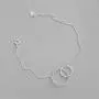 N+A Minimalist Infinity Bracelet for Women Girls 925 Sterling Silver Simple Geometric Circle Round Interlocked Charm Chain Hypoallergenic Love Jewelry Birthday Valentine Gift