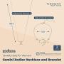 Gemini Zodiac Necklace and Bracelet, Astrology Jewelry Sets for Women