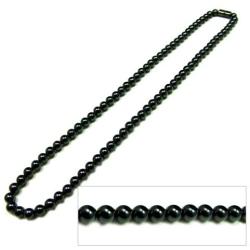 Accents Kingdom Mens Magnetic Hematite Therapy & Healing Stone with Round Beads Necklace