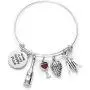 Wine Lover Gifts Flask Bracelet Bangle Wine Is My Happy Place Alcohol Gift for Women Hostess Jewelry