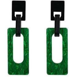 Mrotrida Big Acrylic Earrings for Women Teen Girls Cellulose Acetate Rectangle Pendants Earrings Jewelry