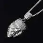 Aiyo Fashion Hip Hop Jewelry Crown Lion Head Pendant Iced Out Clear Rhinestones Curb Cuban Chain Stainless Steel Necklace Aiyo Fashion Hip Hop Jewelry Crown Lion Head Pendant Iced Out Clear Rhinestones Curb Cuban Chain Stainless Steel Necklace