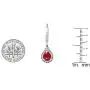 Dazzlingrock Collection 7X5 MM Each Pear Lab Created Gemstone & Real Diamond Teardrop Dangling Earrings, Sterling Silver Dazzlingrock Collection 7X5 MM Each Pear Lab Created Gemstone & Real Diamond Teardrop Dangling Earrings, Sterling Silver
