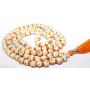 IS4A White Tulsi Japa Mala 108+1 8mm Hare Rama Hare Krishna Beads