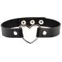 papasgix Choker Collar Necklace for Women, Adjustable Pu Leather Goth Studded Heart Punk Necklace with Spikes Cosplay, Trendy Collar for Teenager Girls