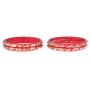 Efulgenz Fashion Jewelry Indian Bollywood Gold Crystal Floral Acrylic Resin Wedding Bracelet Bangle Set