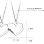 SIVITE Best Friends Forever Necklace Hollow Heart Pendant Necklace for 3 Pieces BFF Friendship Necklace