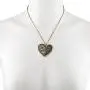 Lux Accessories Burnish Gold Vintage Steampunk Gearwork Heart Charm Necklace Lux Accessories Burnish Gold Vintage Steampunk Gearwork Heart Charm Necklace