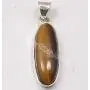 SilverStarJewel Tigers Eye tcw 8.0 Necklace Pendant 1.3'' Solid Sterling Silver Gemstone Gift SilverStarJewel Tigers Eye tcw 8.0 Necklace Pendant 1.3'' Solid Sterling Silver Gemstone Gift