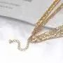 Reetan Gothic Layered Nefertiti Necklaces Gold African Map Pendant Necklace Chain Rave Party Necklaces Jewelry Accessories for Women and Girls
