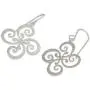 NOVICA .925 Sterling Silver Floral Dangle Earrings, Thai Pinwheel