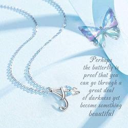 EUDORA Sterling Silver Necklace 26 Letters Alphabet Personalized Charm Pendant with 18inch O-Ring Chain
