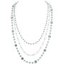 Firstmeet Long Chain Multi Layer Fashion Glass Beads Handmade Necklace