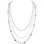 Firstmeet Long Chain Multi Layer Fashion Glass Beads Handmade Necklace Firstmeet Long Chain Multi Layer Fashion Glass Beads Handmade Necklace