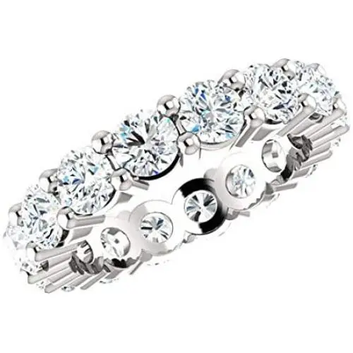 Bhumi Gems 3.20 TCW Round Colorless VVS1 Moissanite Wedding Band for Women Eternity Band Silver Gold Band Moissanite Ring, Jewelry Set, Anniversary Band, Promise Band, Band for Gift, Engagement Bhumi Gems 3.20 TCW Round Colorless VVS1 Moissanite Wedding Band for Women Eternity Band Silver Gold Band Moissanite Ring, Jewelry Set, Anniversary Band, Promise Band, Band for Gift, Engagement
