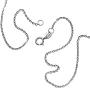 Wellme Sterling Silver 1mm/1.5mm/2mm Gliding Rolo Cable Chain Necklace 16’’-40’’