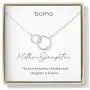 Boma Jewelry Sentiments Collection Mother & Daughter Sterling Silver Two Interlocking Circles Necklace, 18 Inches Boma Jewelry Sentiments Collection Mother & Daughter Sterling Silver Two Interlocking Circles Necklace, 18 Inches