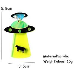 UFO Aliens Acrylic Earrings Jewelry - Multiple Styles