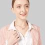 KLKE Personalized Choker Necklaces for Women Jewelry Gold Dainty Double Circle Pendant Necklace Friendship Jewelry Womens Day Gifts Birthday