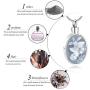zeqingjw Butterfly Cremation Jewelry for Ashes Memorial Lockets Urn Necklace for Ashes Pendants Stainless Steel Keepsake Jewelry for Ashes