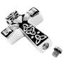 LoEnMe Jewelry Urn Necklace for Ash Cremation Pendant Celtic Cross Angel Wing Birthstone Memorial Keepsake for Women Men