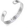LIU JUN Mother Daughter Bracelets,Inspirational Bracelets for Women Mom Charm Cute Wide Cuff Bangle Personalized Friend Encouragement Gift for Her Jewelry