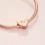 Pandora Jewelry Clear Mom Heart Cubic Zirconia Charm in Pandora Rose