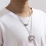 Ingemark Punk Dice Poker Necklace for Men Women Rock Hip Hop Jewelry