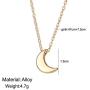 Jeweky Dainty Moon Choker Necklace Gold Simple Pendant Crescent Necklaces Chain Jewelry for Women and Girls