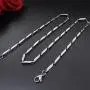 Colourful clouds Stainless Steel Chain Necklace 3mm Seeds Neck Chains for Men Women Jewelry
