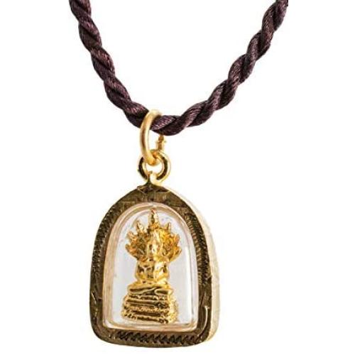 Weekday Birthday Buddha Golden Thai Amulet Pendant