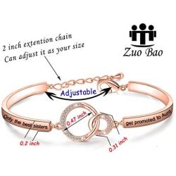 Zuo Bao New Aunt Gift for Sister Only The Best Sister Get Promoted to Aunt Bracelet Auntie Gift Sister Bracelet