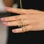 14k Plated Cross Necklace for Women – Cross Pendant with Zircons and Chain - Faith Necklace By HalleluYAH