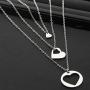 ENSIANTH Generations Necklace Set Heart Cutout Necklace for Grandmother Mother Daughter