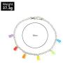 YIZHEN Colorful Gummy Resin Bear Necklace Earring Jewelry Set for Women Girls