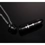 Dreamstone Stainless Steel Cross Bullet Pendant Necklace,Urn Necklaces for Cremation Ashes,Free Chain 20''