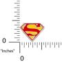 DC Comics Sterling Silver Superman Logo Charm Bead