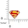 DC Comics Sterling Silver Superman Logo Charm Bead