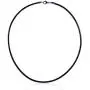 Moneta Jewelry 3mm Black Genuine Leather Necklace, Stainless Steel Clasp, 16-30” Cord, Made in USA