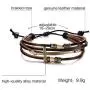 2 Pcs Vintage Handmade Wristband Religious Cross Wrap Bracelets Women Leather Christian Jewelry for Confirmation Gifts, Adjustable 2 Pcs Vintage Handmade Wristband Religious Cross Wrap Bracelets Women Leather Christian Jewelry for Confirmation Gifts, Adjustable