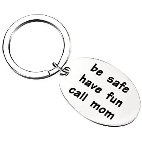 MAOFAED New Driver Keychain Sweet 16 Gift Be Safe Have Fun Call Mom Graduation Gift for Daughter or Son MAOFAED New Driver Keychain Sweet 16 Gift Be Safe Have Fun Call Mom Graduation Gift for Daughter or Son